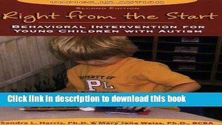Read Right from the Start: Behavioral Intervention for Young Children with Autism, second edition