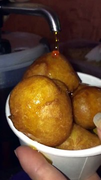 Classic loukoumades smothered with honey cinnamon| Greek Sweets Melbourne