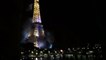 Incendie de la Tour Eiffel ce 14 Juillet 2016 après le feu d'artifice
