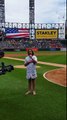 Abigail Tomblin sings National Anthem at the Chicago White Sox