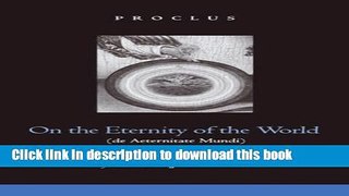 Read On the Eternity of the World (de Aeternitate Mundi)  Ebook Free