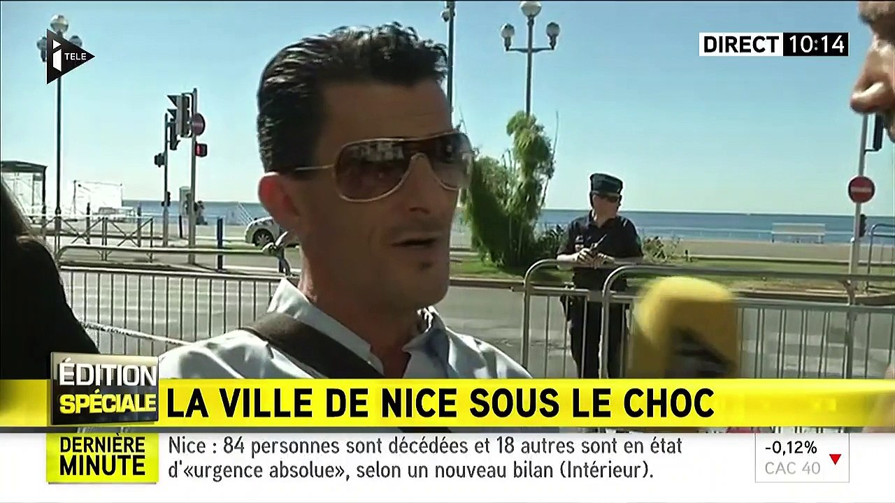 Attentat à Nice : "Le camion est passé à deux mètres de moi"