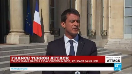 France terror attack: French prime minister Manuel Valls "there is a threat that weighs heavily on France"