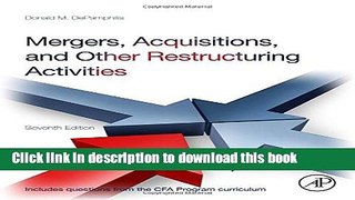 Read Mergers, Acquisitions, and Other Restructuring Activities, Seventh Edition  Ebook Free