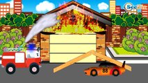 Kids Cartoon - Police Cars with Racing Cars & Fire Truck Vehicles | Cars Cartoons for children