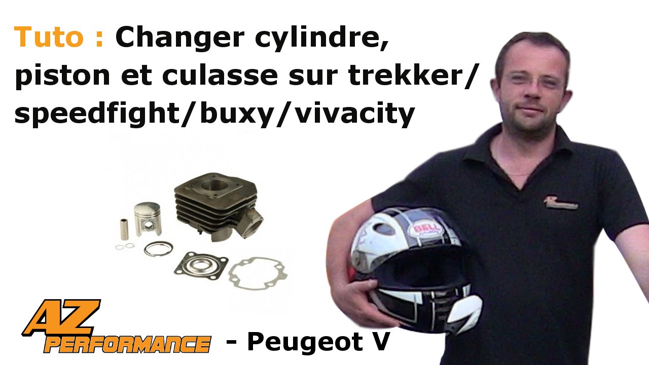 Tuto remplacer-changer le cylindre piston culasse d'un Scooter Peugeot Trekker-Speedfight-Buxy...