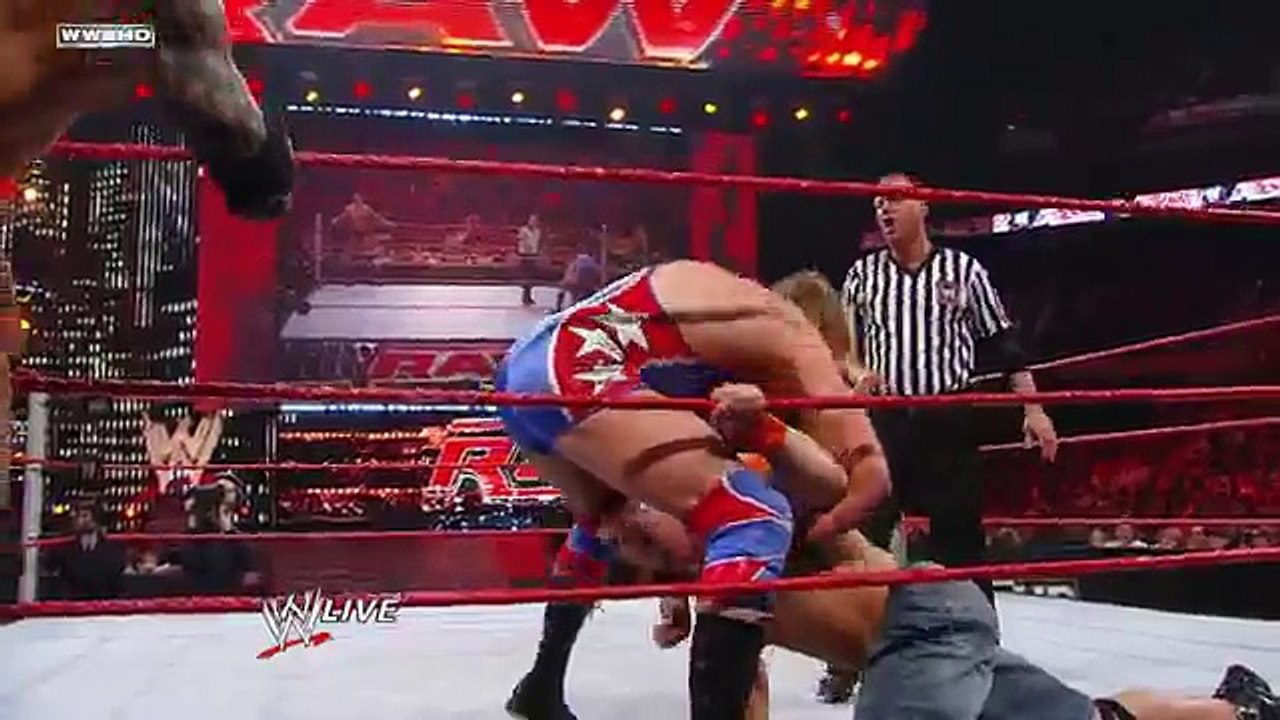 Raw- John Cena & Randy Orton vs. Batista & Jack Swagger
