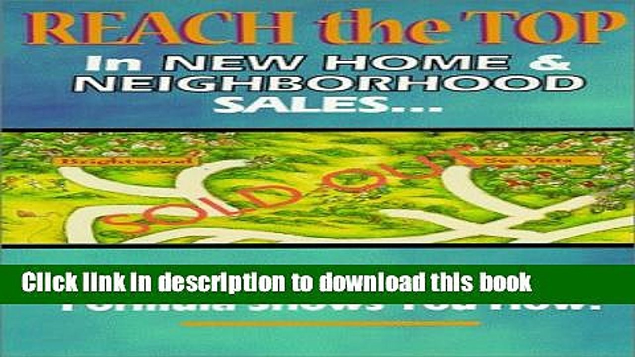 [PDF] Reach the Top in New Home   Neighborhood Sales: Myers Barnes  Formula Shows You How!  Read