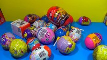 80 Surprise Eggs!!! Kinder Surprise SpongeBob Toy Story Cars Spider man Hello Kitty MARVEL Heroes!