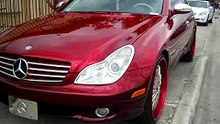 AceWhips.NET- Candy Red Mercedes CLS 500 on 22"s