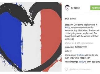 Attentat de Nice : Rihanna : Son message sur Instagram “ Nos pensées vont aux victimes et leur famille ”