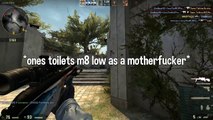 CS - GO FUNNY MOMENTS - TOILET TROLLING, NO SCOPE MID CHALLENGE & MORE