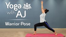 Warrior Pose – Step By Step | Virabhadrasana | Yoga For Beginners - Yoga With AJ