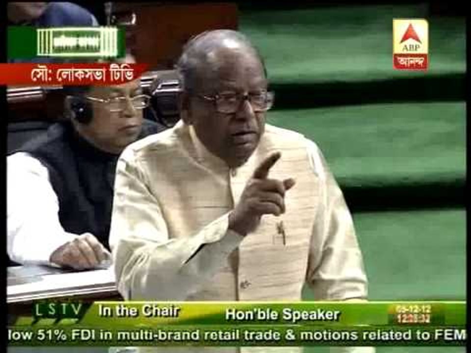 CPM leader Basudev Acharia opposes FDI in Loksava debate