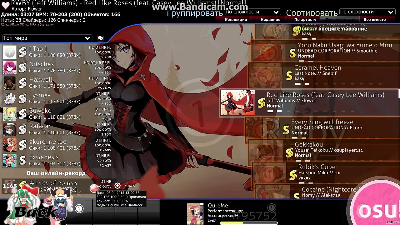 [24] osu! | Jeff Williams - Red Like Roses (feat Casey Lee Williams) |