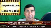 New York Yankees vs. Texas Rangers Pick Prediction MLB Baseball Odds Preview 6-30-2016