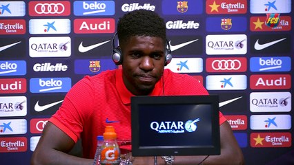 Umtiti: "Je ferai tout mon possible pour démontrer que je veux faire partie de cette famille”