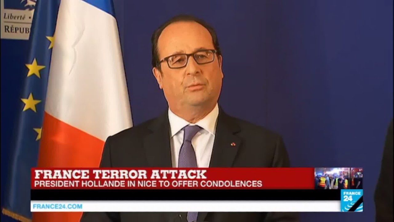 Attack in Nice: François Hollande speaks in Nice