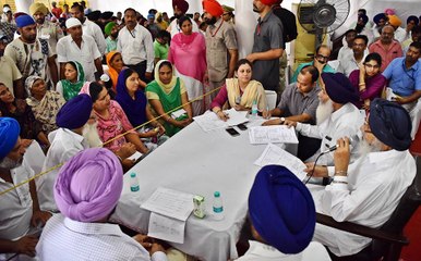 Punjab CM holds Sangat Darshan in Garhshankar assembly segment