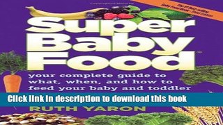 Read Super Baby Food  Ebook Free