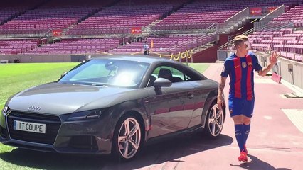 Les belles voitures de fonction de Digne et Umtiti au Barça