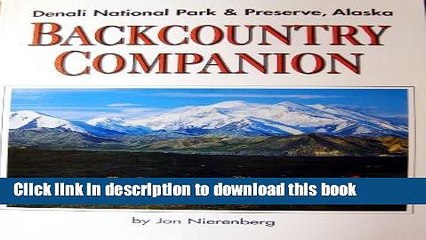 Read Backcountry Companion for Denali National Park Ebook Free