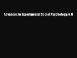 Read Advances in Experimental Social Psychology: v. 8 Ebook Free