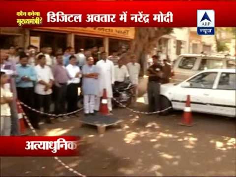Modi campaigns across 26 places using 3D telecast