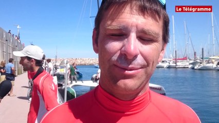 Tour de France à la voile.  Damien Iehl : "Il ne faut rien lâcher" (Le Télégramme)