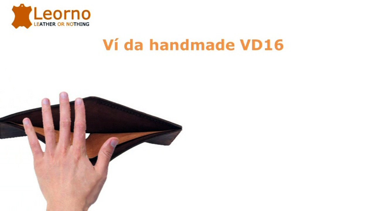 Ví da nam nhiều ngăn handmade VD16 [Leorno]