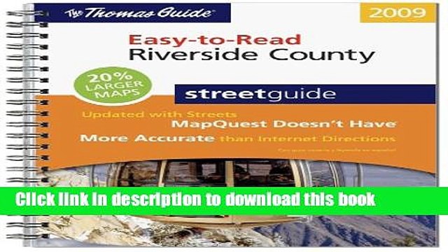 Read The Thomas Guide Riverside County Streetguide (Thomas Guide Easy-To-Read Riverside County