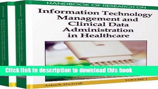 Read Handbook of Research on Information Technology Management and Clinical Data Administration in