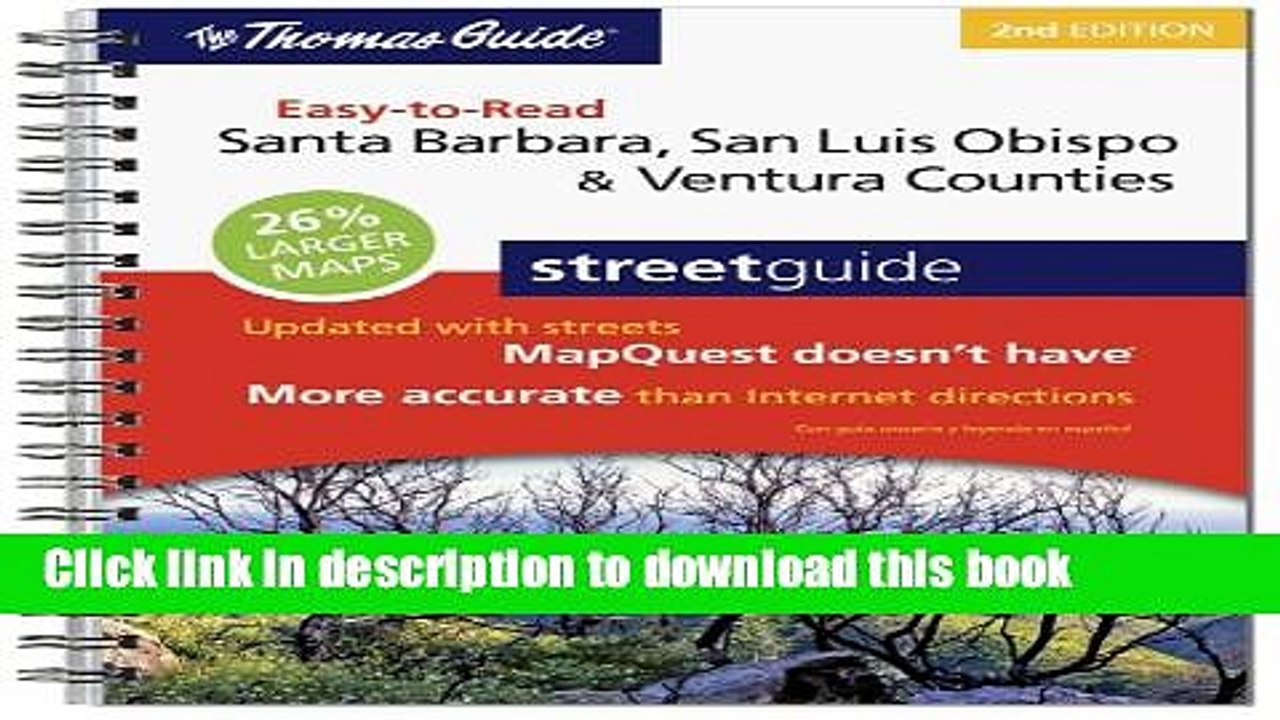 Read Rand McNally Santa Barbara, San Luis Obispo   Ventura Counties Easy-To-Read Street Guide
