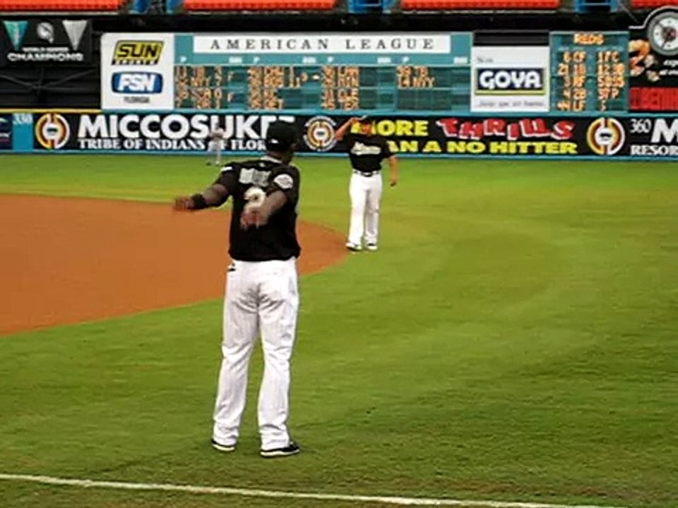 Florida Marlins 3B #24 Miguel Cabrera warming up