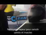 Nettoyage de casque à l'ozone chez MotoClean Bastia. lavage moto, rénovation, film de protection et nettoyage de casque