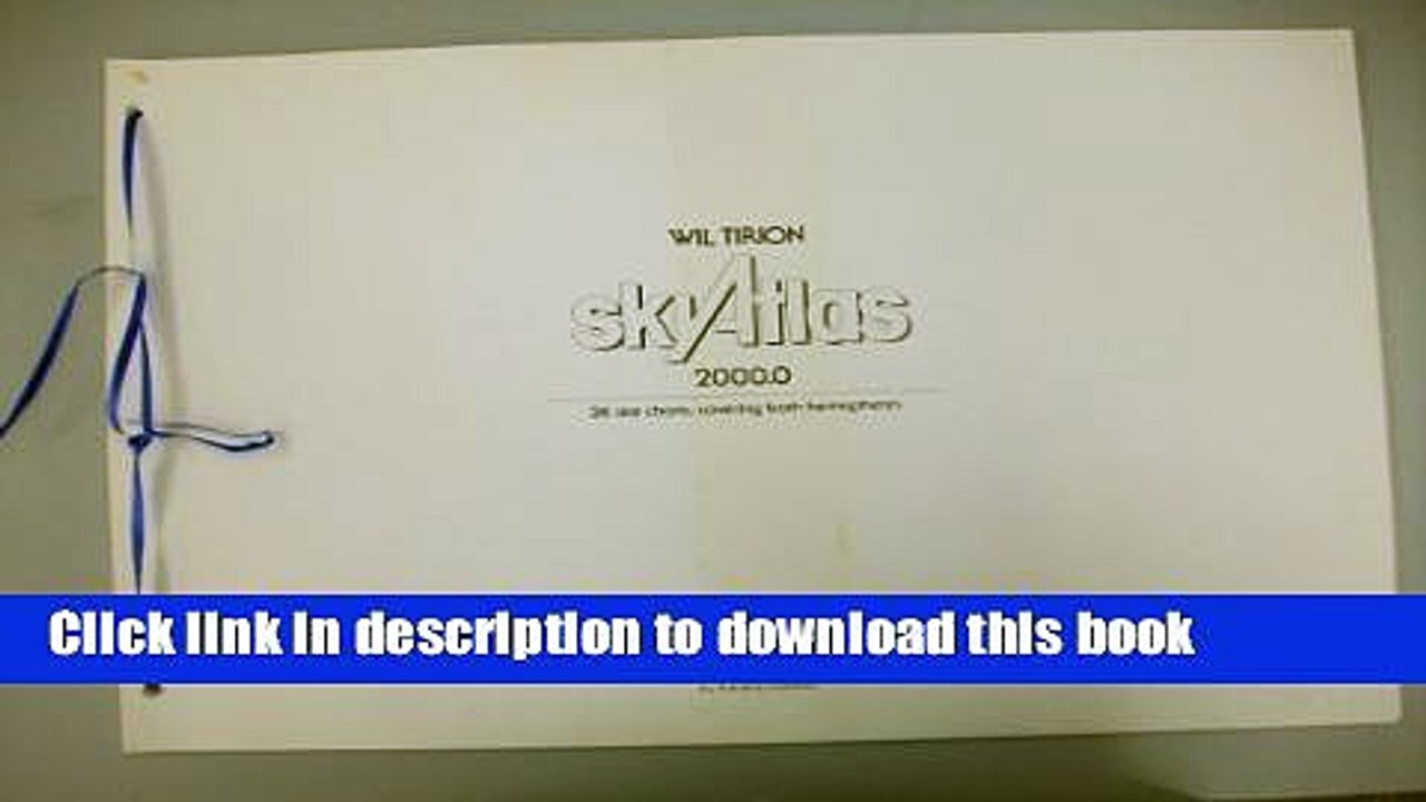 Read Sky Atlas 2000.0: 26 Star Charts, Covering Both Hemispheres  PDF Free
