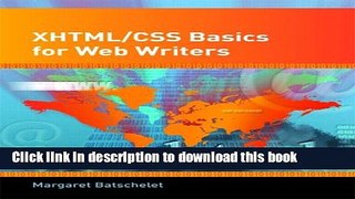 Read XHTML/CSS Basics for Web Writers  Ebook Free