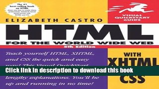 Download HTML for the World Wide Web with XHTML and CSS: Visual Quickstart Guide  Ebook Online