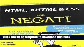 Download HTML, XHTML   CSS per negati  PDF Online