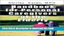 Read Handbook for Personal Caregivers of the Elderly  Ebook Free