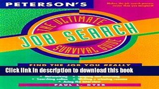 Read Ultimate Job Search Survival Guide (Peterson s Ultimate Guides)  Ebook Free