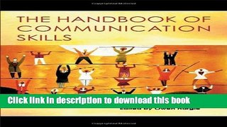 Download Book The Handbook of Communication Skills PDF Online