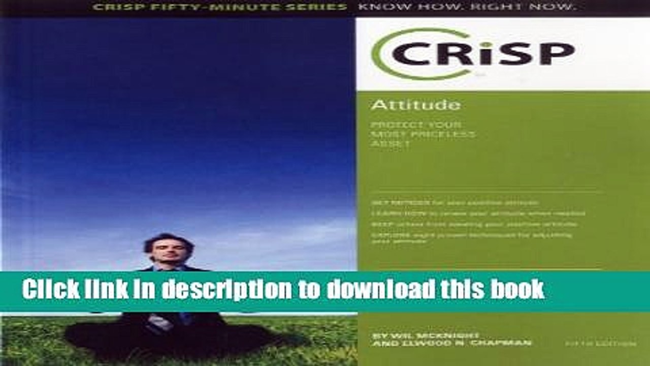 Read Attitude: Protect Your Most Priceless Asset (Crisp Fifty-Minute Series Book)  Ebook Free