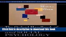 Read Book The Oxford Handbook of Personality and Social Psychology (Oxford Library of Psychology)