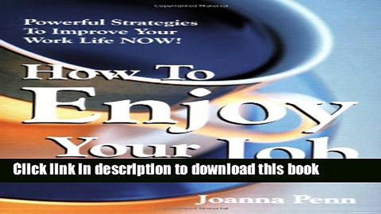 Read How to Enjoy Your Job  Ebook Online