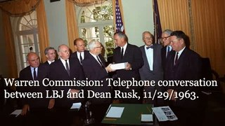 LBJ and Dean Rusk, 11/29/1963. 6:30P.