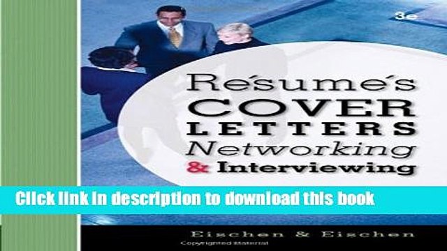 Read Resumes, Cover Letters, Networking, and Interviewing Ebook Free