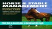 Download Book Horse and Stable Management E-Book Free