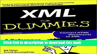 Read XML For Dummies  Ebook Free