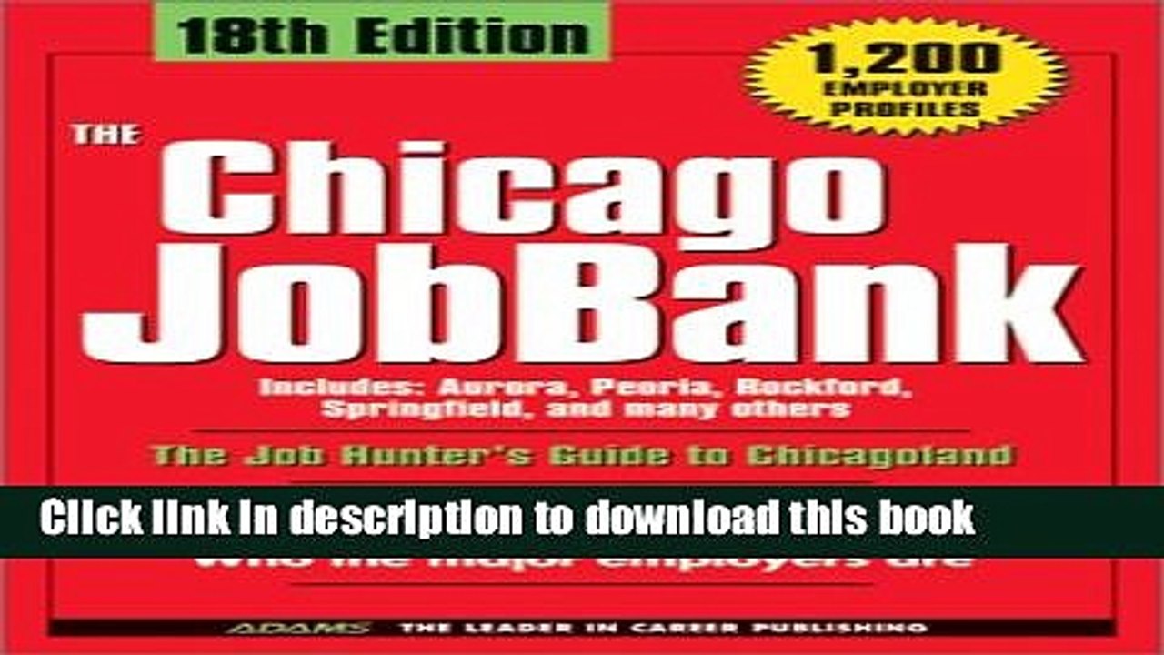 Read The Chicago Jobbank  Ebook Free